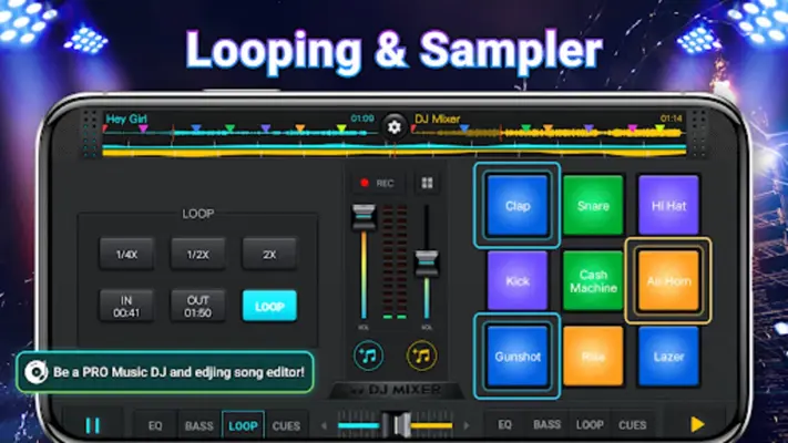 DJ Mixer Studio android App screenshot 0